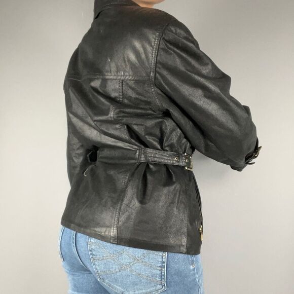 Danier Genuine Leather Waist-Cinch Coat - Picture 6 of 16